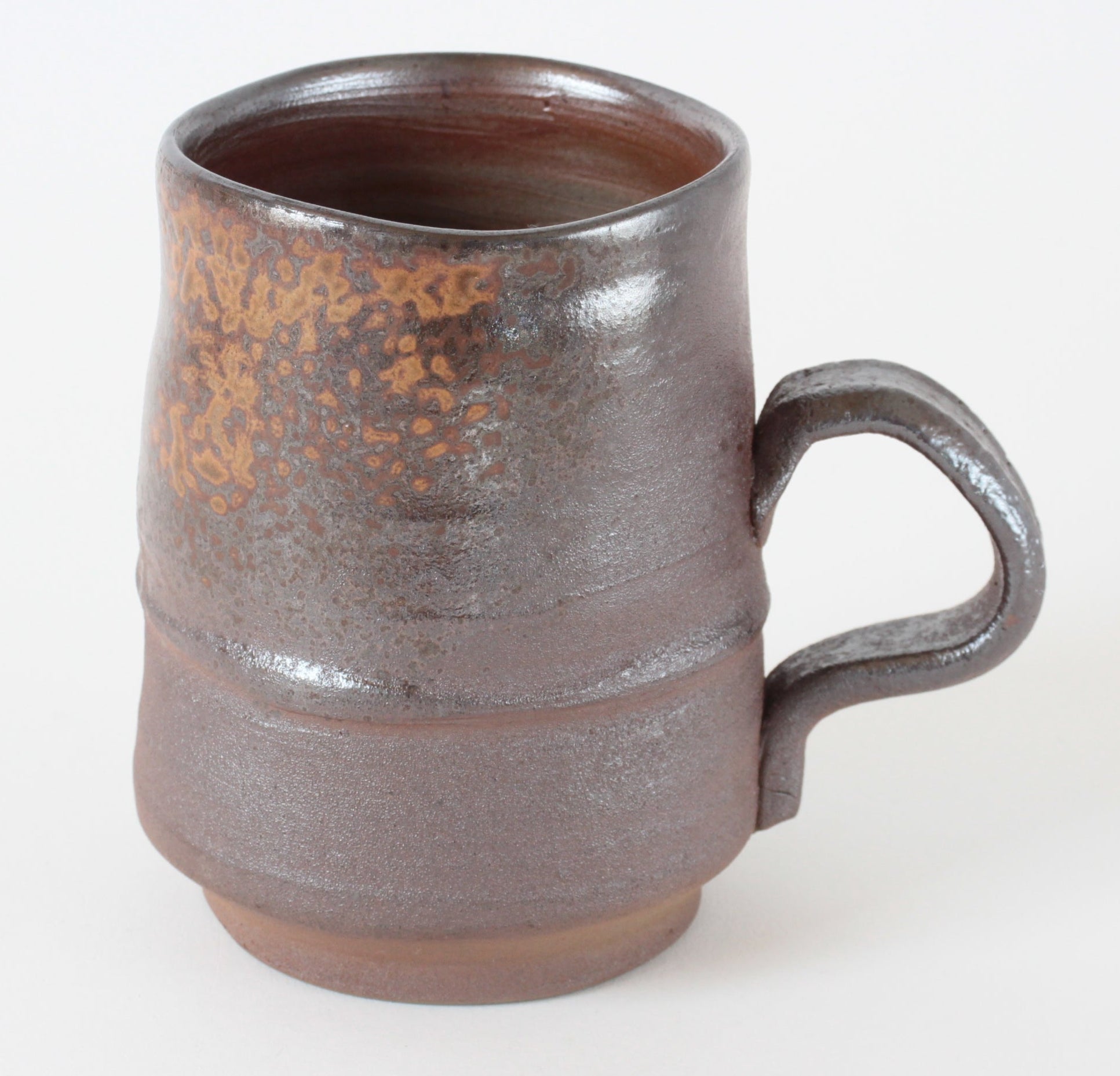 Bizen ware Japanese Pottery Mug Cup Rusty Brown Made in Japan