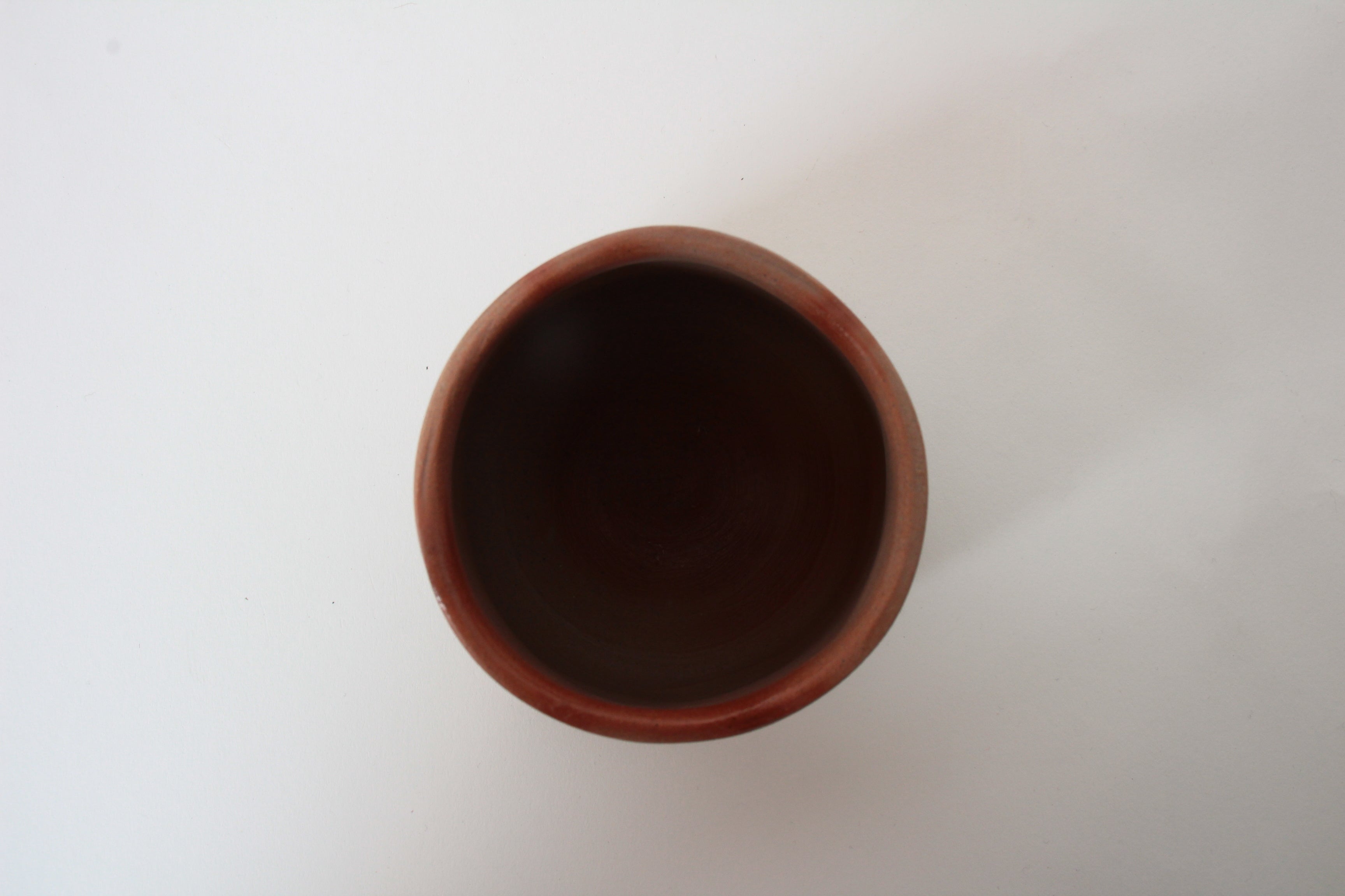 Bizen ware Japanese Pottery Yunomi Chawan Tea Cup, Brown, Orange, Made in Japan