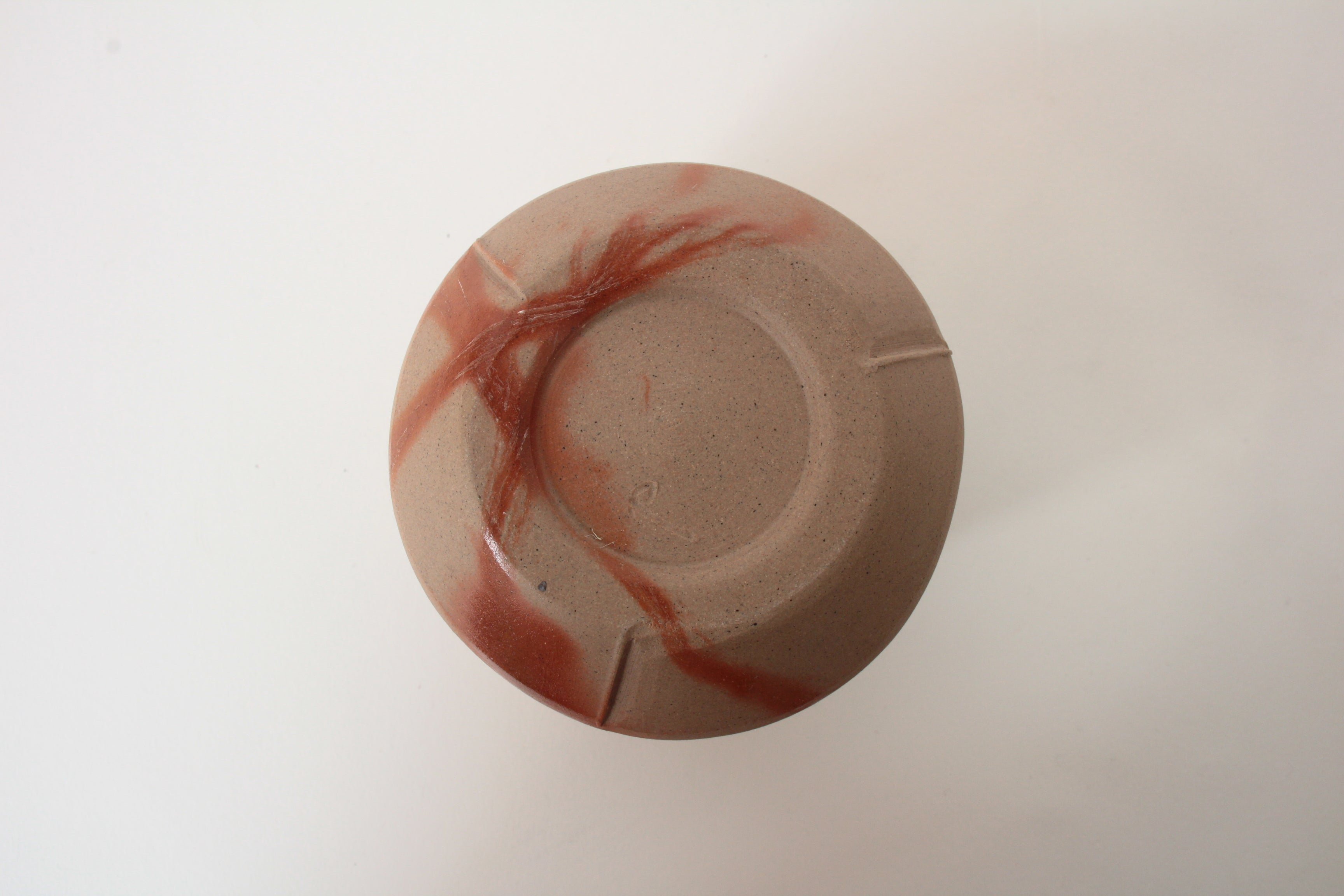 Bizen ware Japanese Pottery Yunomi Chawan Tea Cup, Brown, Orange, Made in Japan