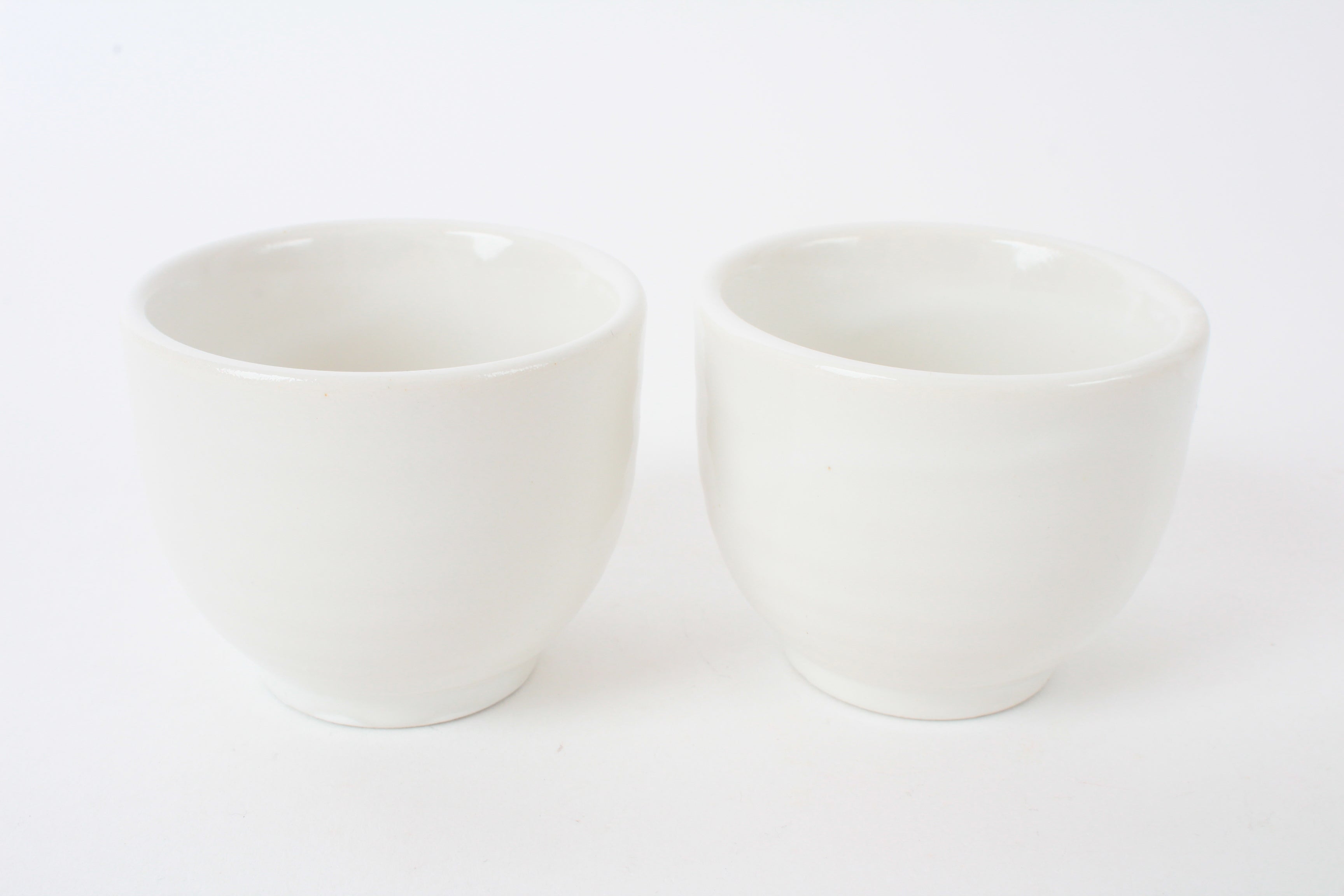 Mino ware Japanese Ceramic Chicken Shape Tokkuri and Sake Cup set White made in Japan