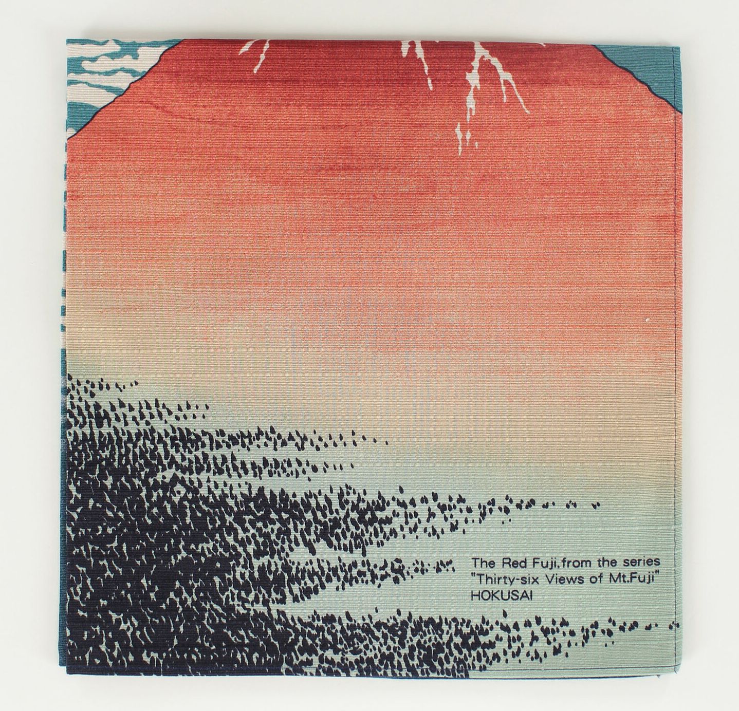 Furoshiki Japanese Wrapping Cloth Red Mt. Fuji Akafuji Gaifukaisei made in Japan 48x48cm