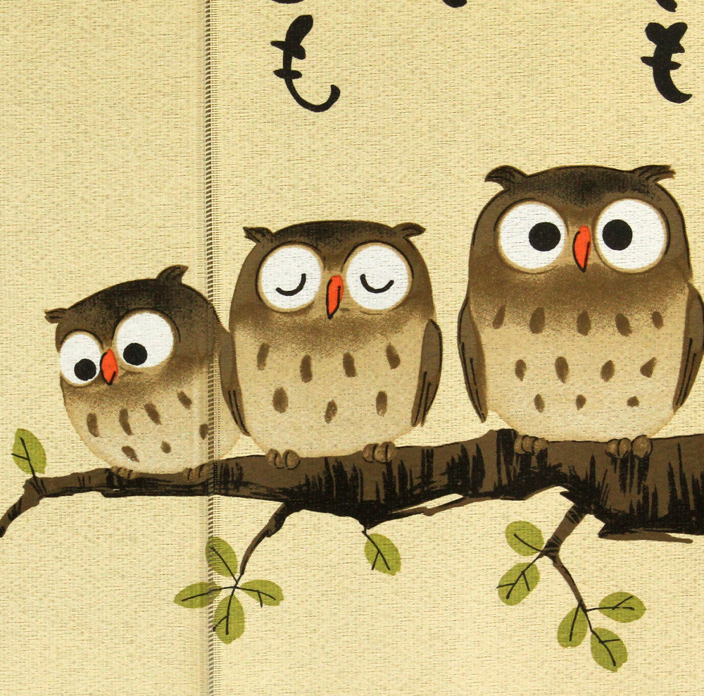 Japanese Noren Doorway Curtain Tapestry Owl : Always Together made in Japan