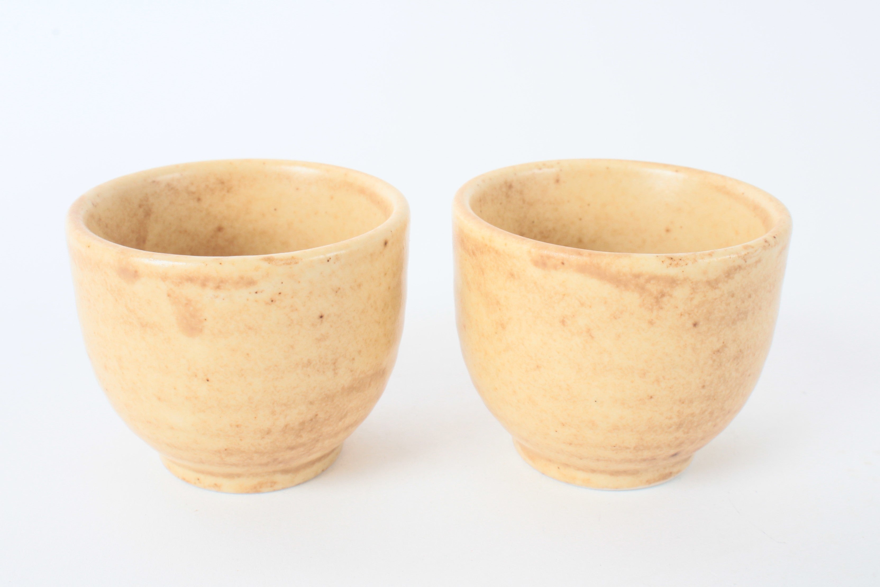 Mino ware Japanese Ceramic Chicken Shape Tokkuri and Sake Cup set Brown and Green made in Japan