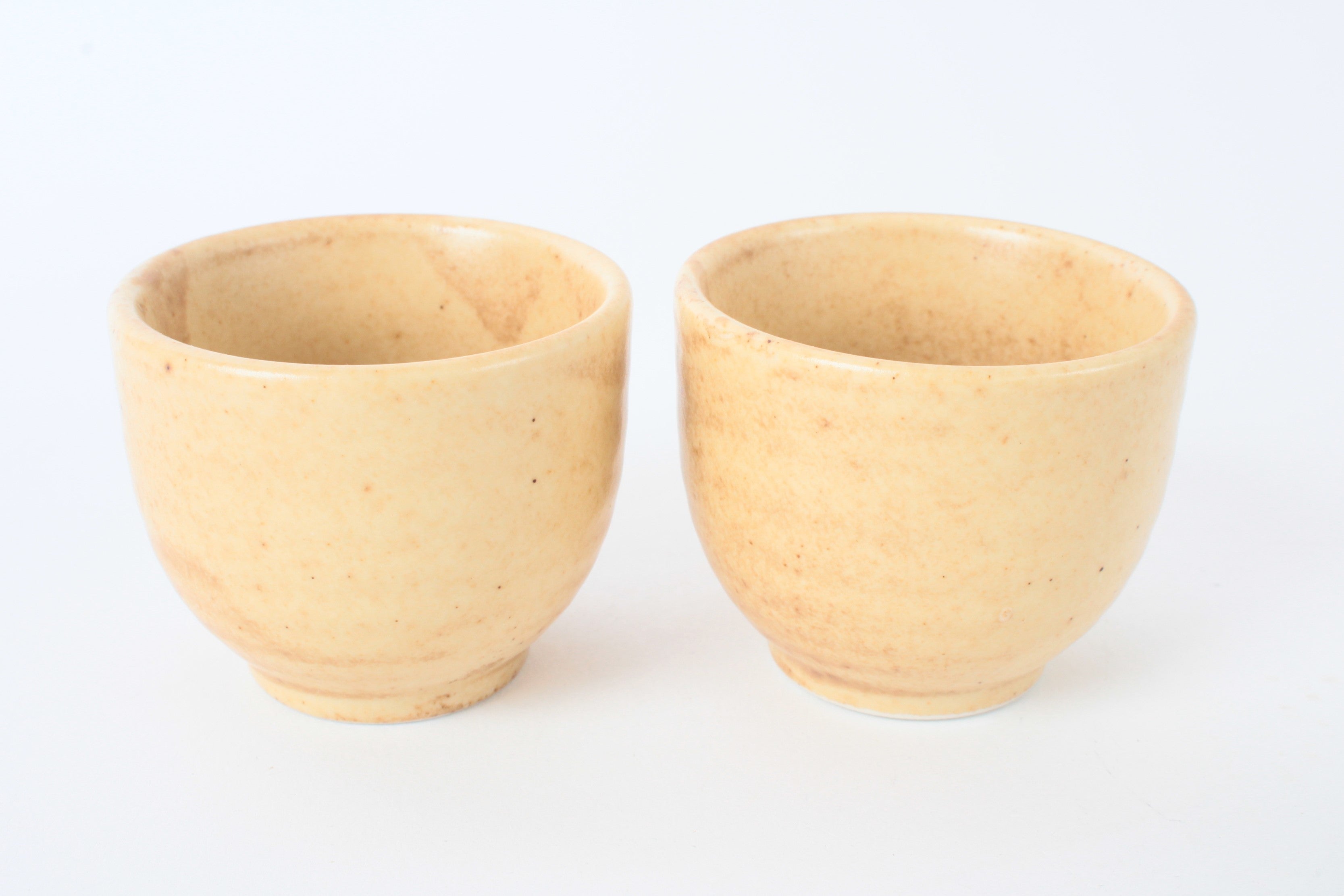Mino ware Japanese Ceramic Chicken Shape Tokkuri and Sake Cup set Brown and Green made in Japan