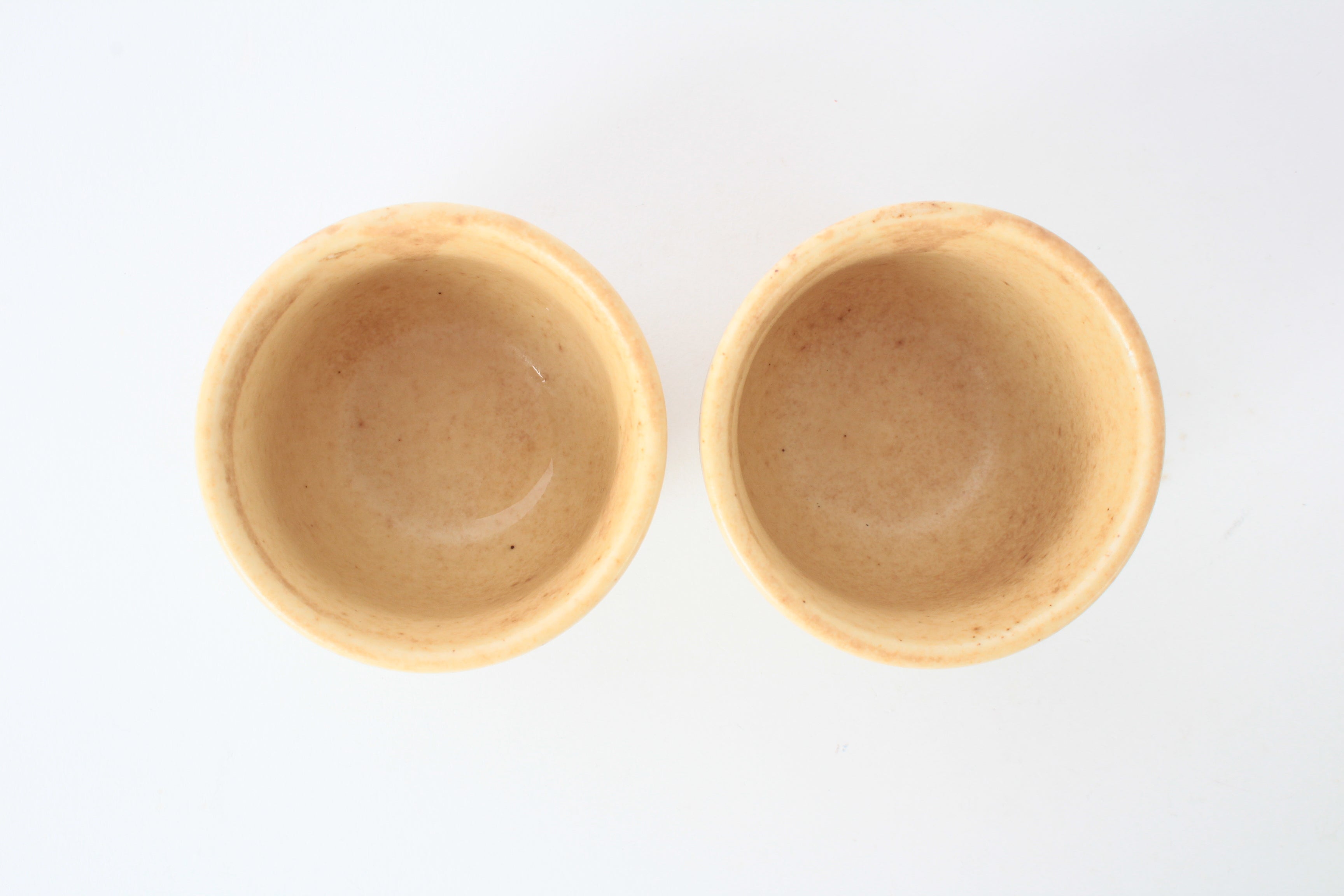 Mino ware Japanese Ceramic Chicken Shape Tokkuri and Sake Cup set Brown and Green made in Japan
