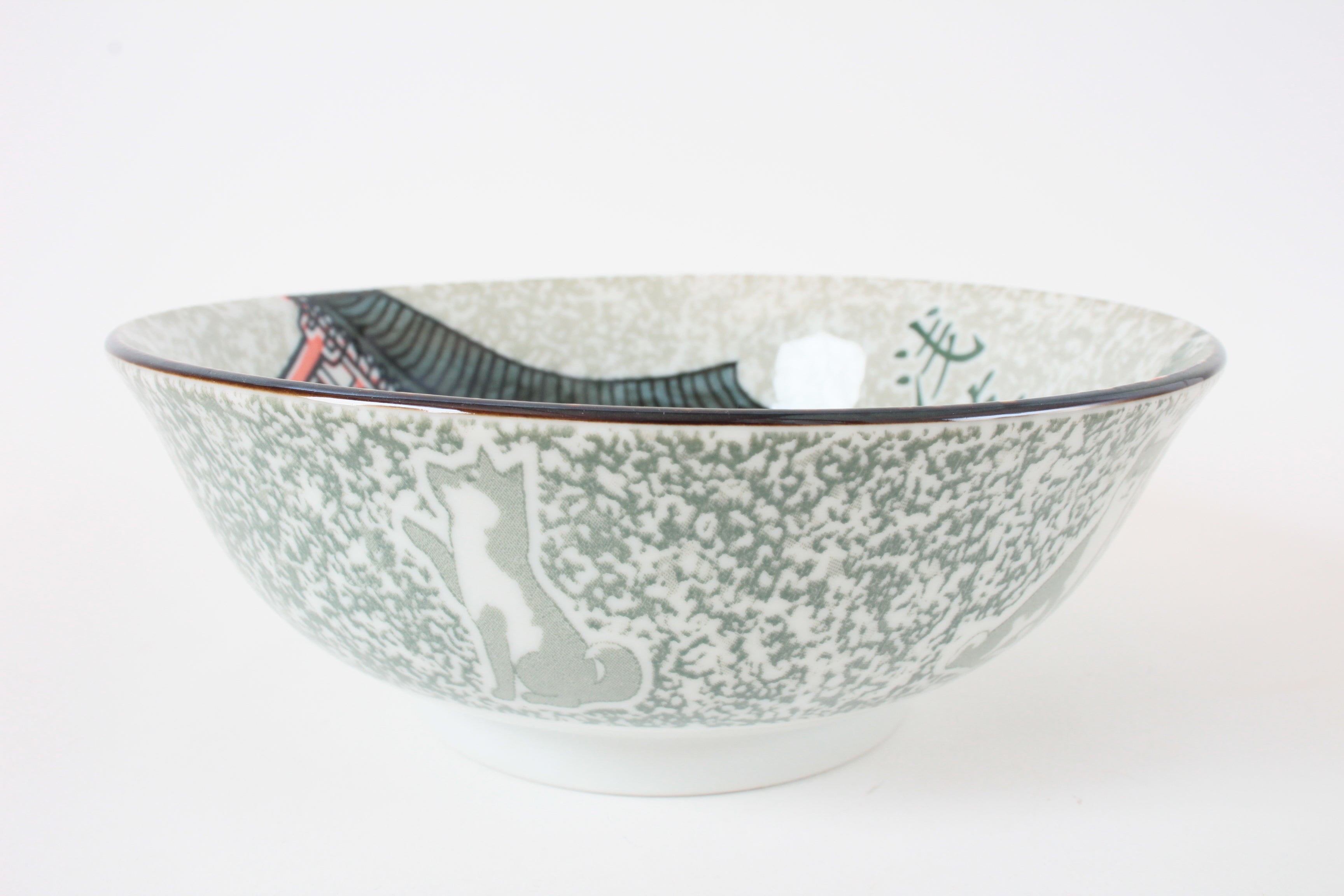 Mino ware Japanese Ramen Noodle Donburi Bowl Shibaken w/Asakusa made in Japan