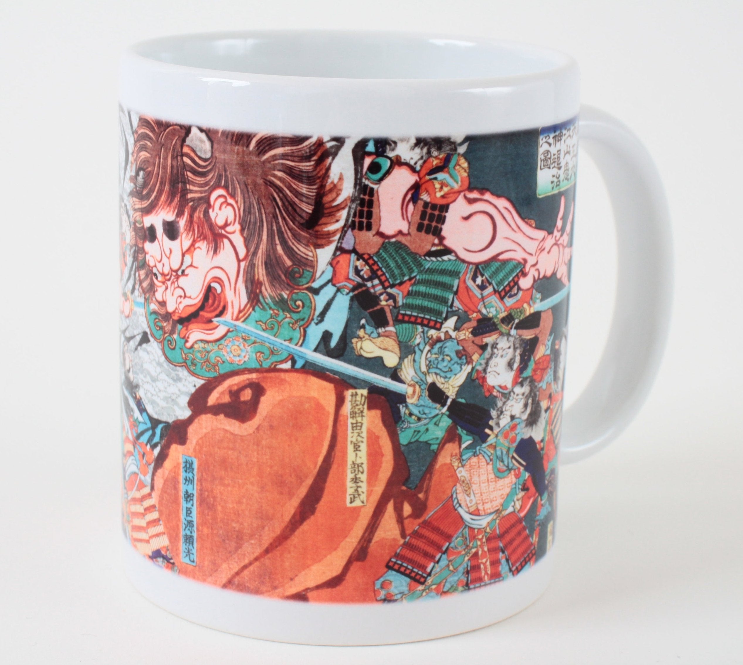 Japanese Ukiyo-e Design Mug Cup Ogre Extermination printed in Japan