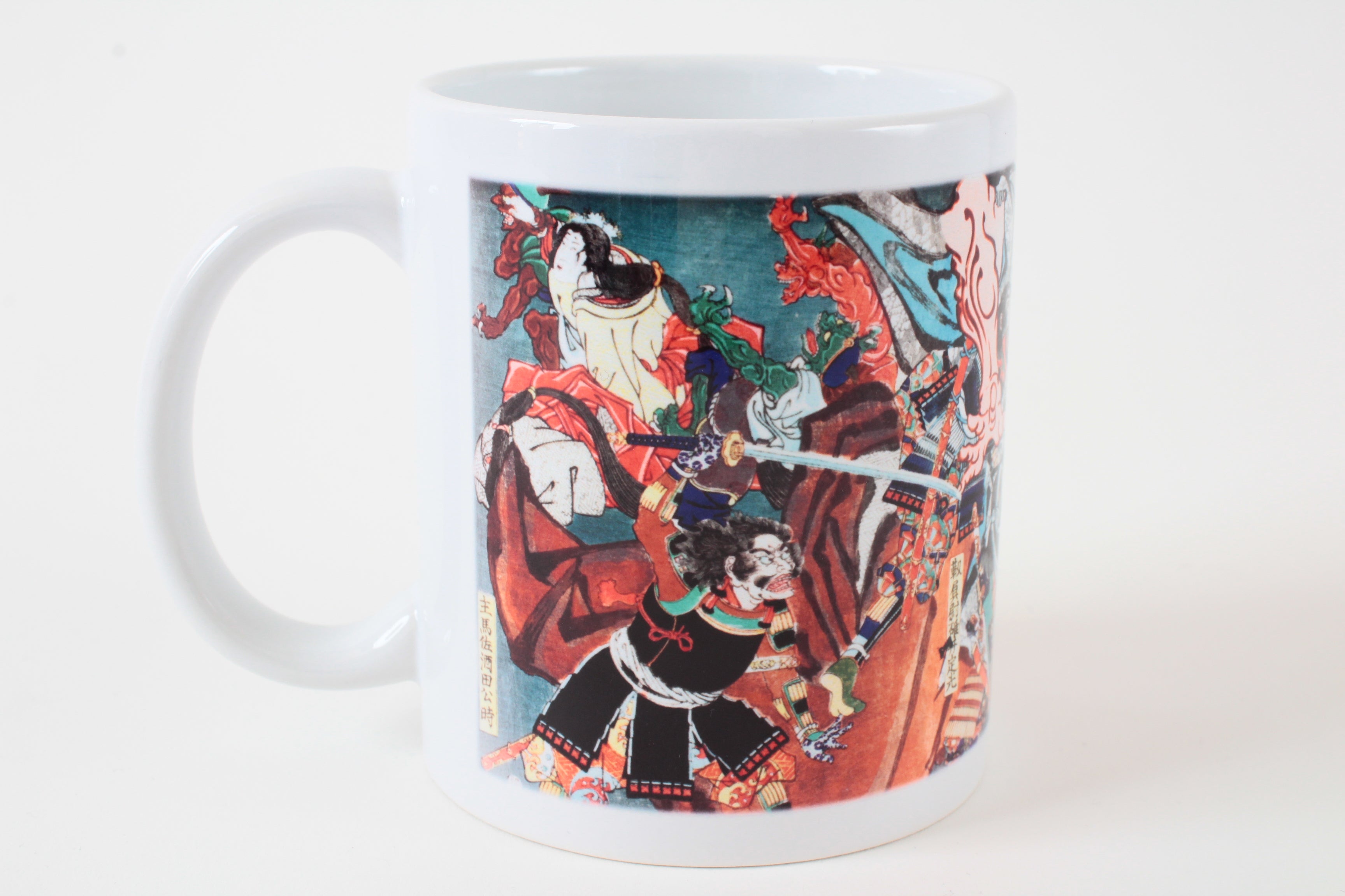 Japanese Ukiyo-e Design Mug Cup Ogre Extermination printed in Japan