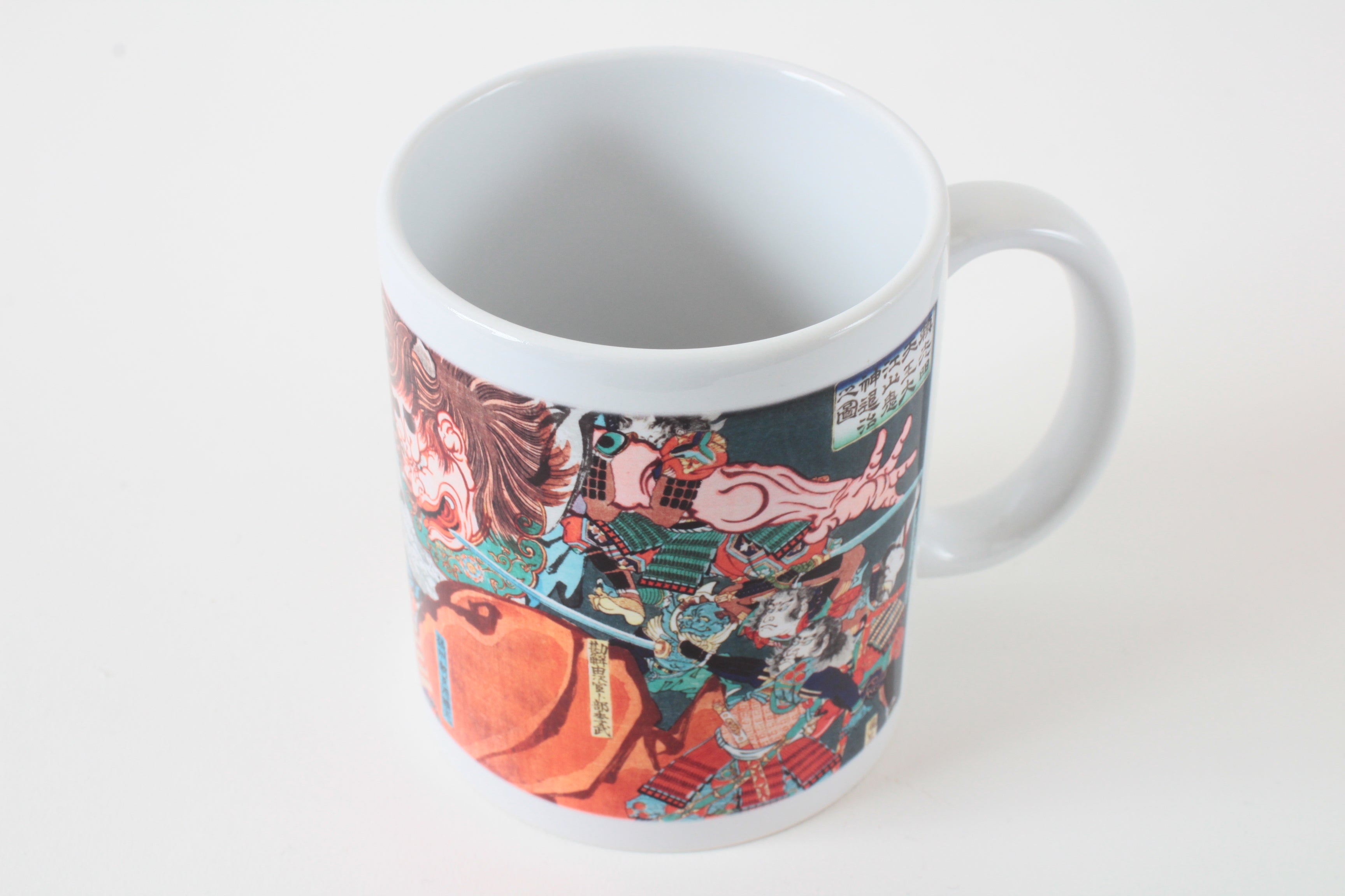 Japanese Ukiyo-e Design Mug Cup Ogre Extermination printed in Japan