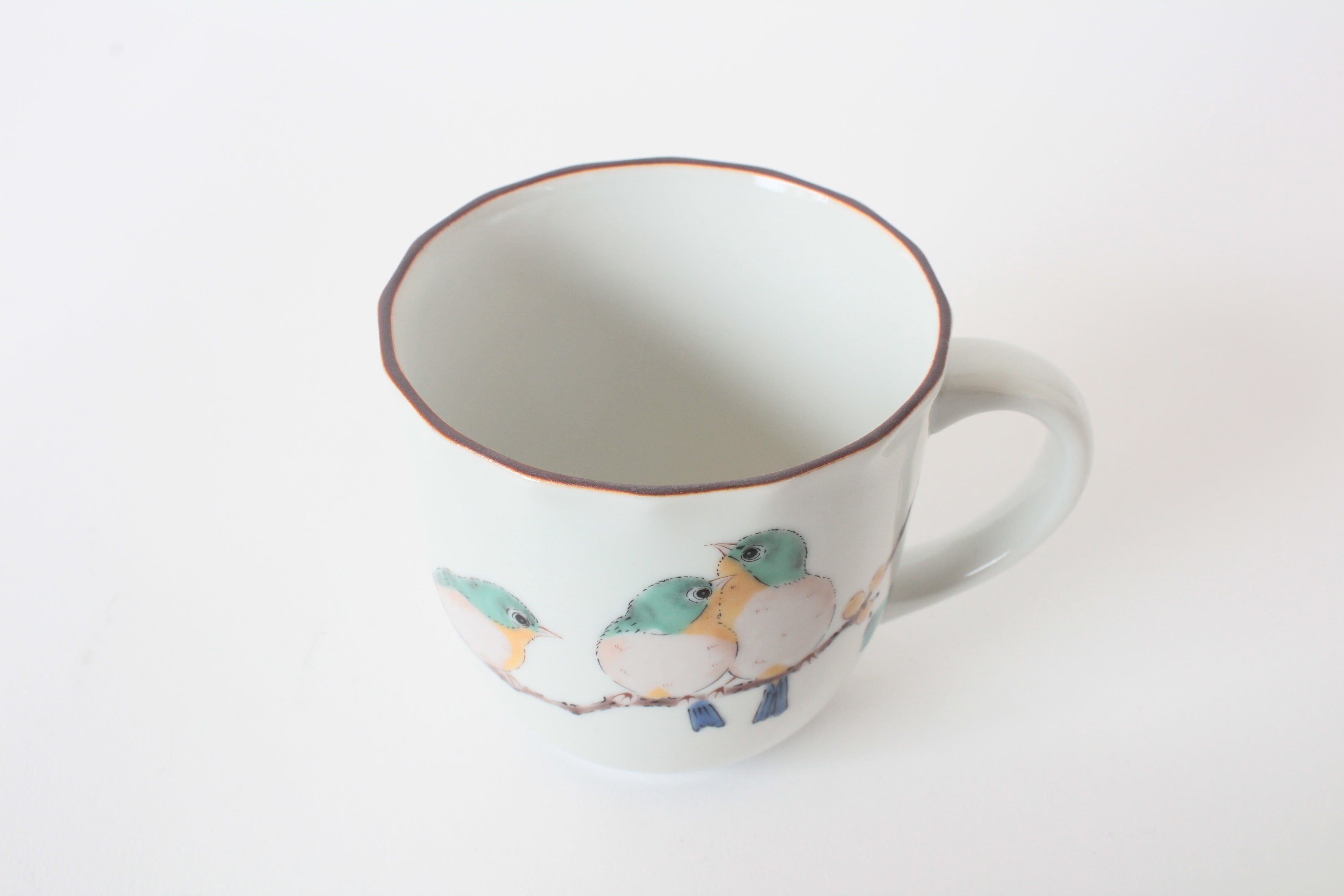 Mino ware Japanese Pottery Mug Cup White-eye Made in Japan