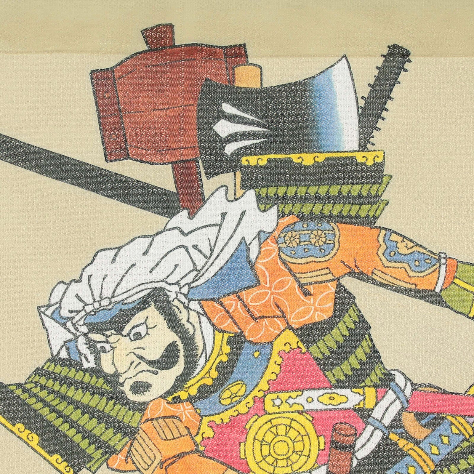 Japanese Noren Doorway Curtain Tapestry Samurai made in Japan